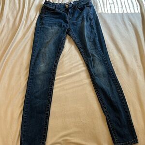 Navy jeans worn once skinny flex fit